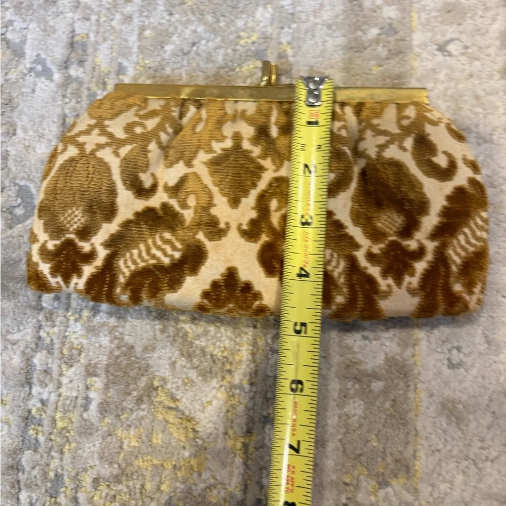 Vintage Tano Mid-century Chenille Tapestry Clutch